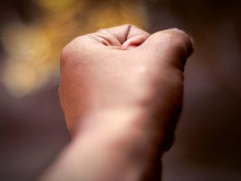 Close-up of hands