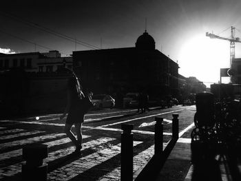 People walking in city