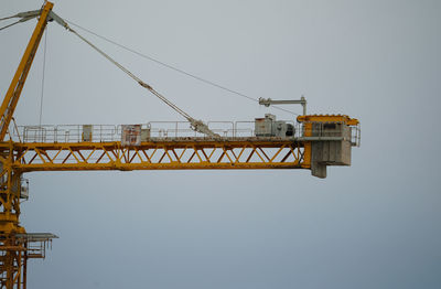 Crane against clear sky