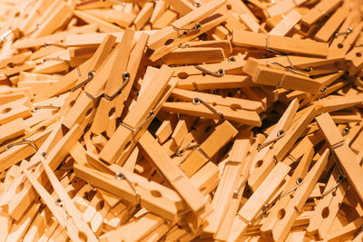 Full frame shot of firewood