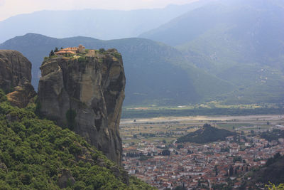 Aerial view of town