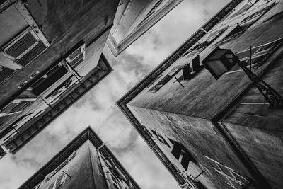 Low angle view of building against sky