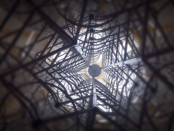 Low angle view of bare trees