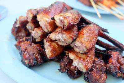 Close-up of food in plate