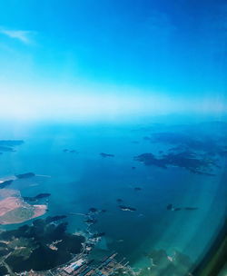 Aerial view of sea