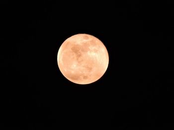 Low angle view of moon in sky