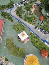 high angle view