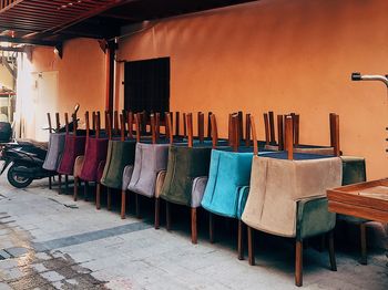 Chairs in row