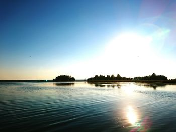 Scenic view of calm sea against sky