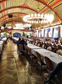 Group of people in restaurant