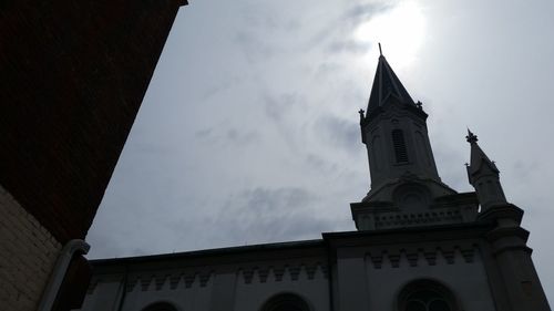 Low angle view of church against sky