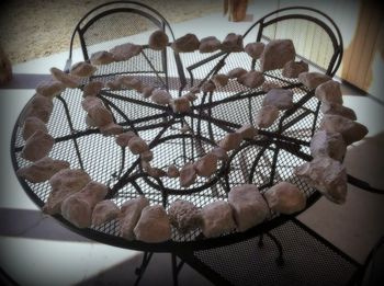 Close-up of cake in basket