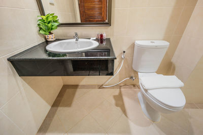 Interior of bathroom