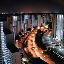 City street at night