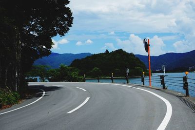 Road passing through mountains