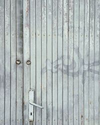 Full frame shot of closed wooden door