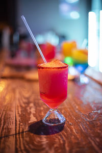 Close-up of drink on table