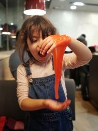 Young woman looking at camera