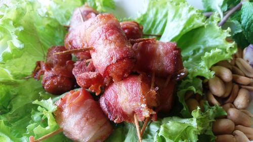 Close-up of salad in plate