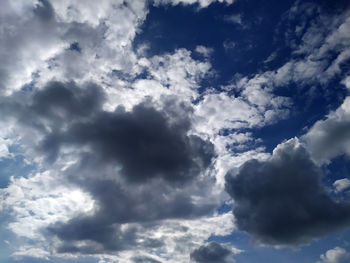 Low angle view of clouds in sky