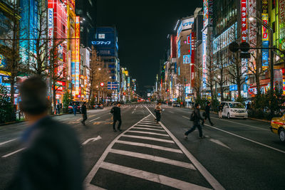 City street at night