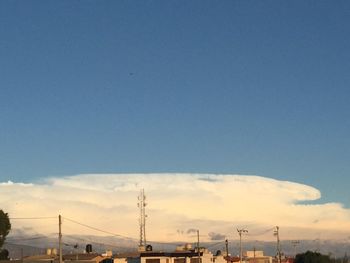 Low angle view of sky at sunset