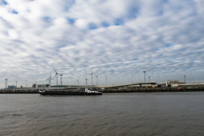 Scenic view of river against sky