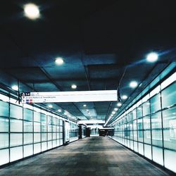 View of underground walkway