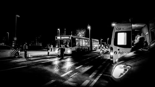 City street at night