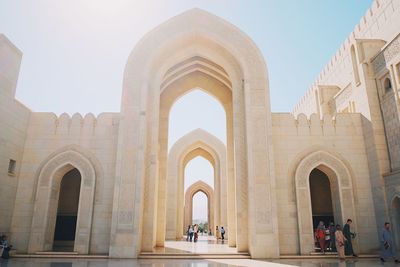 Low angle view of historical building