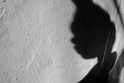 Close-up of shadow on hand