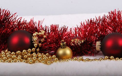 Close-up of christmas decoration