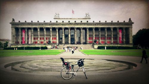 Low angle view of historical building