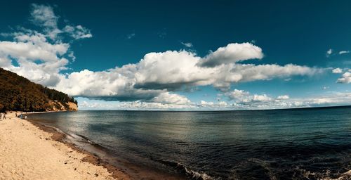 Panoramic view of sea against sky