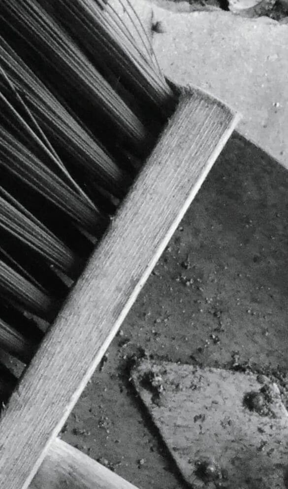 Broom abstract Grey White Black percepion