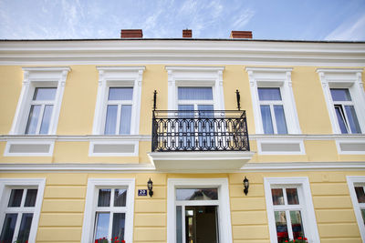 Low angle view of building against sky