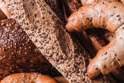 Close-up of breads