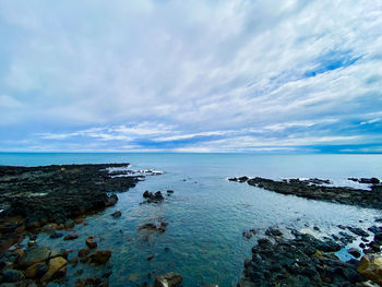 Scenic view of sea against sky