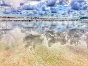 Scenic view of sea against sky