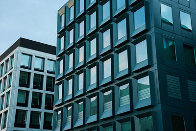 Office building. house facade in city. business center exterior. modern city architecture