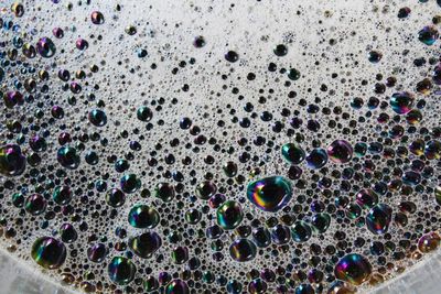 Full frame shot of bubbles in water