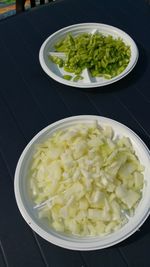 Close-up of served food