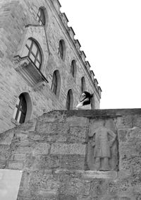 Low angle view of building against sky