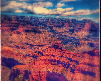 Scenic view of landscape against sky during sunset