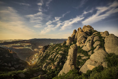 Panoramic view of landscape against sky