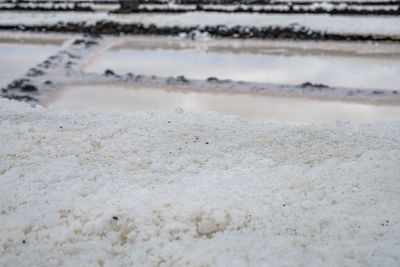 Scenic view of salt pans 