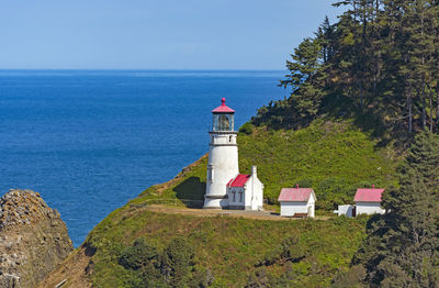 Heceta head lighthouse on the pacific coast near florence, oregon