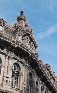 Low angle view of historical building against sky