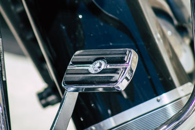 High angle view of vintage car