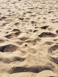 Full frame shot of sandy beach